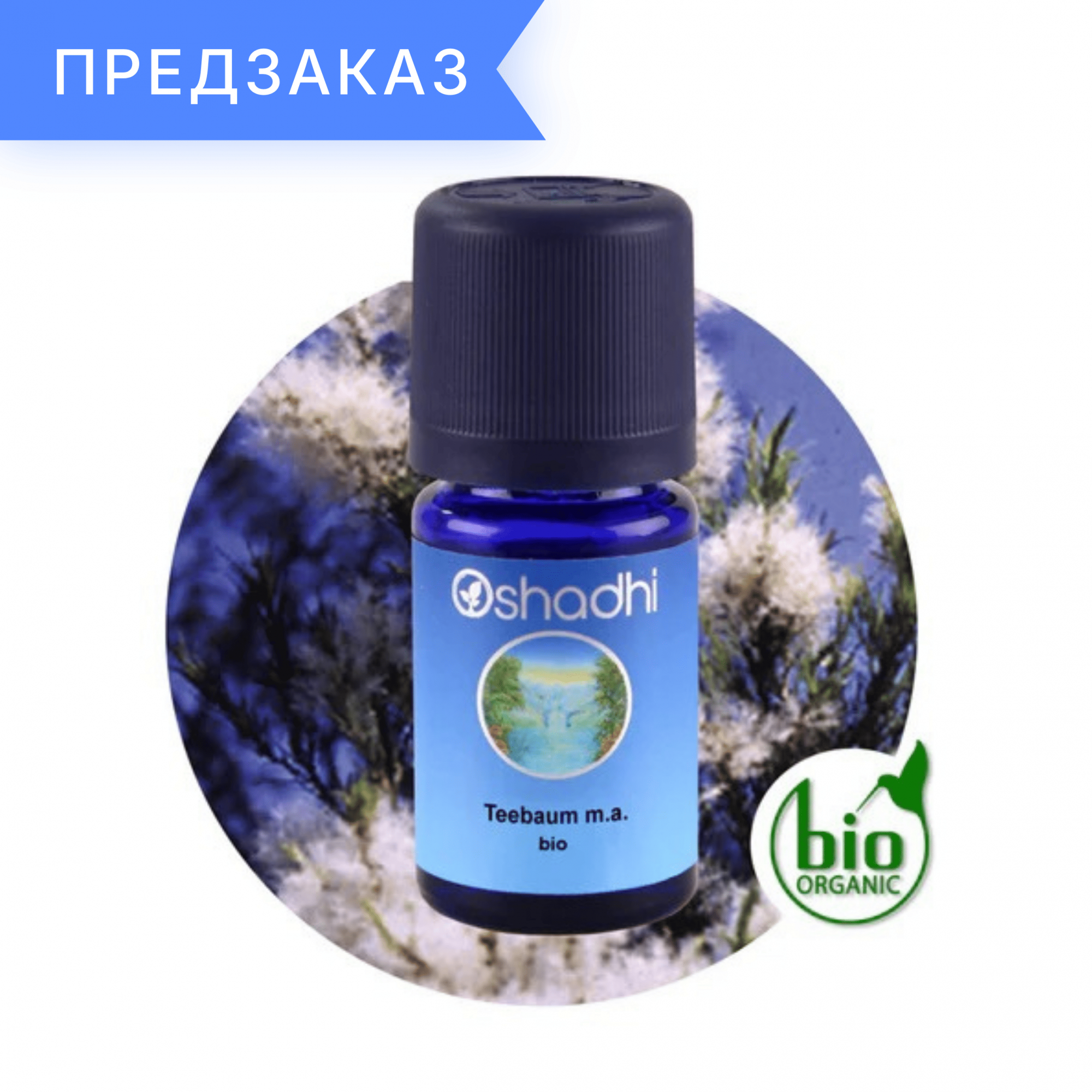 Чайное дерево, органическое, Melaleuca alternifolia 10 мл